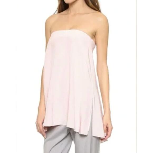 Tibi 8 pink strapless blouse - Picture 2 of 10